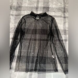 Mesh Glitter Shirt